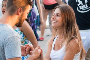 salsa on boardwalk